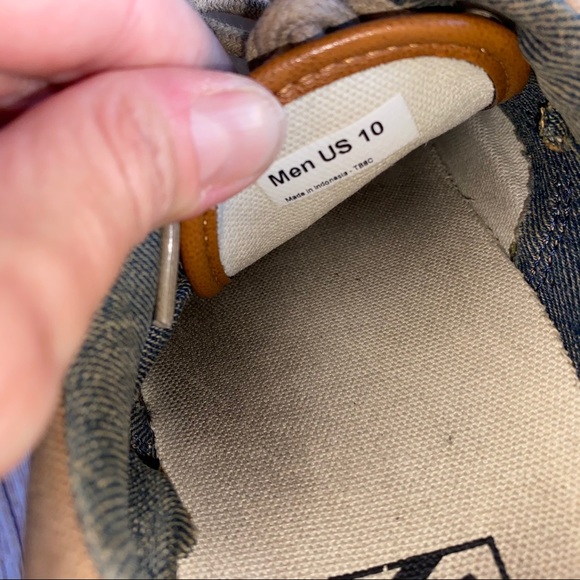 Men’s vans shoes sneakers size 10 tan - Picture 7 of 8